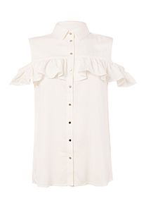 Bluza sa otvorenim ramenima od 100% viskoze Tiffany Production