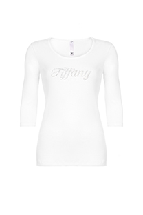 Ženska bazna majica sa okruglim izrezom i rukavima 3/4 dužine Tiffany Production