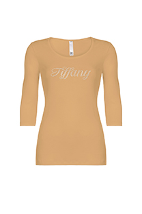 Ženska bazna majica sa okruglim izrezom i rukavima 3/4 dužine Tiffany Production