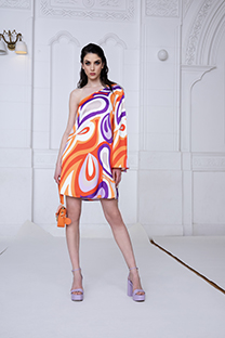 Asimetrična haljina Tiffany Production