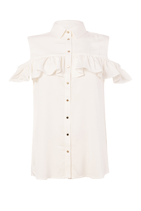 Bluza sa otvorenim ramenima od 100% viskoze Tiffany Production