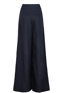 Ženske pantalone širokih nogavica od 100% lana Tiffany Production