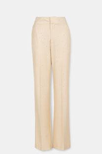 Tiffany Production Elegantne pantalone sa prugama i svetlucavim detaljima