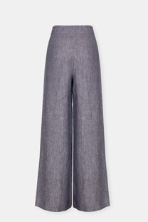 Lanene pantalone širokog kroja Tiffany Production