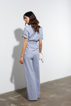 Pantalone sa širokim pojasom Tiffany Production