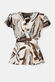 Tiffany Production Lepršava bluza sa printom