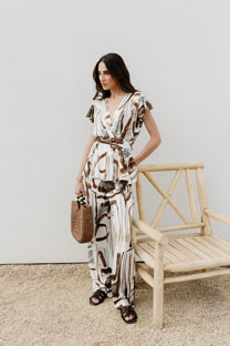 Lepršava bluza sa printom Tiffany Production