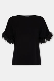 Elegantna bluza sa dekorativnim rukavima Tiffany Production