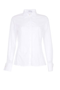 Ženska jednobojna košulja sa skrivenim kopčanjem Tiffany Production