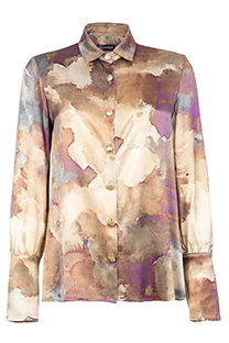 Ženska košulja u prelivenom dezenu sa dugim rukavima Tiffany Production