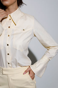 Košulja sa zvonastim manžetnama Tiffany Production