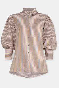 Prugasta košulja sa puf rukavima Tiffany Production