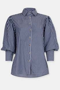 Prugasta košulja sa puf rukavima Tiffany Production