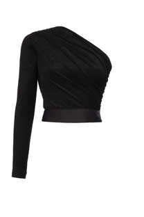 Top na jedno rame sa satenskim pojasom Tiffany Production