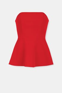 Top bez bretela sa naglašenim strukom Tiffany Production