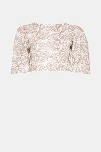 Tiffany Production Pamučni top sa vezom