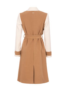 Kaput sa kontrastnom kragnom i rukavima Tiffany Production