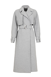 Moderni ženski midi kaput sa kaišem  Tiffany Production