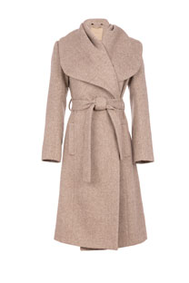 Ženski kaput sa naglašenom kragnom i pojasom Tiffany Production