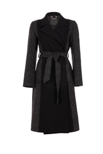 Ženski kaput sa kontrastnim prednjim delom Tiffany Production