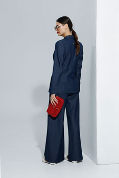 Teget sako sa dvorednim kopčanjem Tiffany Production