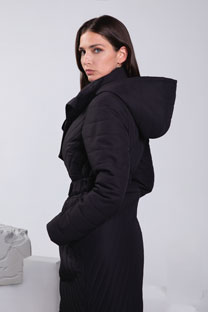 Prošivena jakna sa kapuljačom i kaišem Tiffany Production