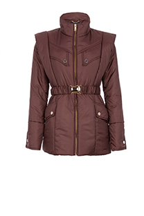 Ženska kratka jakna sa asimetričnim detaljem i pojasom Tiffany Production