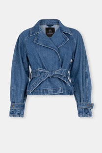 Teksas jakna sa vezivanjem u struku Tiffany Production