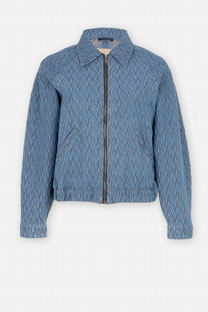 Teksas jakna sa teksturom i rajsferšlusom Tiffany Production