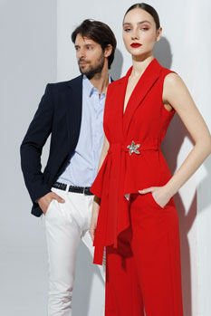 Elegantni prsluk sa pojasom Tiffany Production