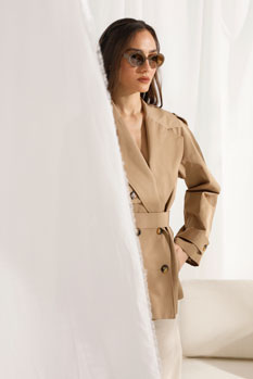 Kratki ženski mantil Tiffany Production