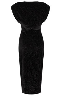 Midi plišana haljina sa sjajem Tiffany Production