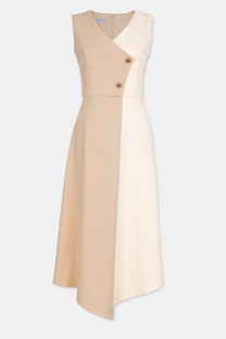 Elegantna dvobojna haljina bez rukava Tiffany Production