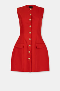 Tiffany Production Strukirana mini haljina bez rukava