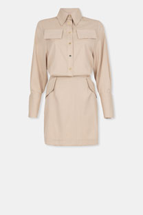 Mini košulja-haljina sa diskretnim prugama Tiffany Production