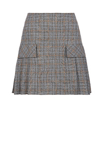 Mini karirana suknja sa ukrasnim džepovima Tiffany Production