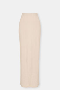 Tiffany Production Duga pamučna suknja sa teksturom