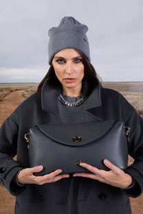 Mala kožna torba na preklop sa dva kaiša Tiffany Production