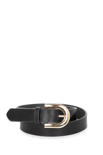 Ženski kožni kaiš sa ovalnom metalnom kopčom Tiffany Production