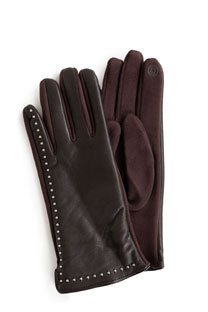 Ženske kombinovane rukavice sa nitnama Tiffany Production