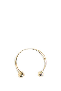 Tiffany Production Polu otvorena metalna narukvica u boji zlata