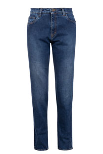 Muške uske farmerke tamnijeg pranja sa izbledelim efektom Tiffany Production