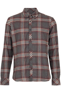 Karirana muška košulja dugih rukava sa kragnom Tiffany Production