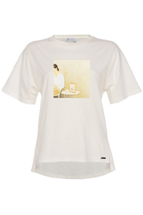 Tiffany Production Ženska majica kratkih spuštenih rukava sa printom