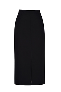 Midi suknja visokog struka sa šlicem na donjem rubu na prednjoj strani Tiffany Production