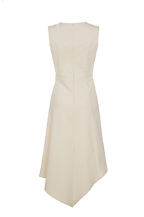 Midi haljina bez rukava sa asimetričnim donjim rubom Tiffany Production