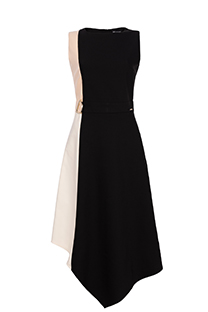 Midi haljina bez rukava sa asimetričnim donjim rubom Tiffany Production
