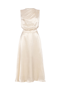 Midi haljina bez rukava od viskoze Tiffany Production