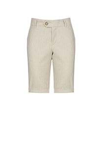Tiffany Production Muške prugaste pantalone od mešavine lana i pamuka