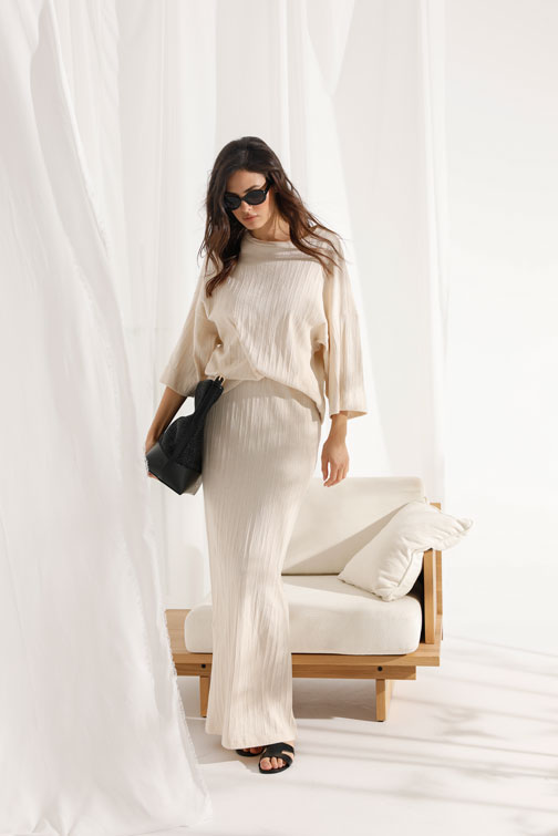 Tiffany Production Majica širokog kroja i dugih rukava